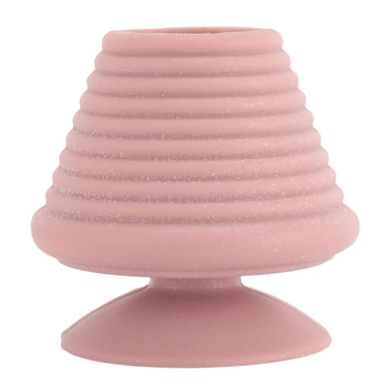 Pinkish Silicone Bathtub Overflow Drain Cover - Suction Cup Seal Prevent Leakage Tub Stopper for Bathroom Safety Bathtub Soaking Kids and Adults - Image 1