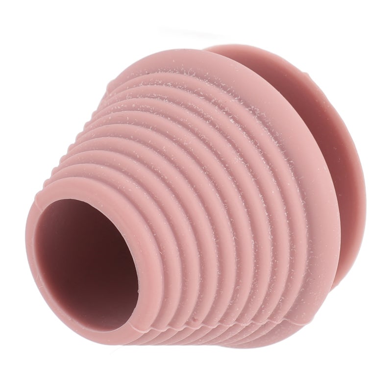 Pinkish Silicone Bathtub Overflow Drain Cover - Suction Cup Seal Prevent Leakage Tub Stopper for Bathroom Safety Bathtub Soaking Kids and Adults - Image 2