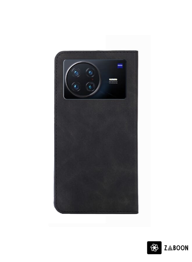 Zaboon Protective Case For OnePlus Nord 2T Skin Feel Magnetic Horizontal Flip Leather - Image 3