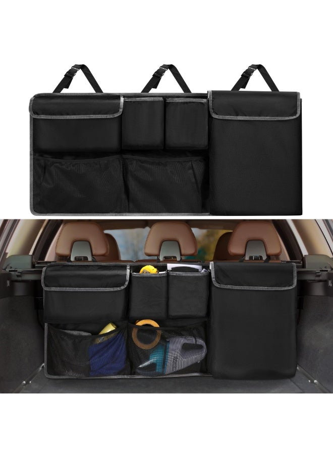Car Trunk Organizer Storage Backseat Hanging Bag for Jeep Wrangler Grand Cherokee Renegade Cherokee Compass JL Wagoneer Patriot Liberty JK TJ Commander 2/4 Door SUV Accessories 2000-2024 2025 - Image 1