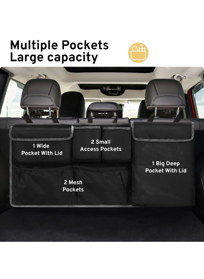 Car Trunk Organizer Storage Backseat Hanging Bag for Jeep Wrangler Grand Cherokee Renegade Cherokee Compass JL Wagoneer Patriot Liberty JK TJ Commander 2/4 Door SUV Accessories 2000-2024 2025 - Image 3