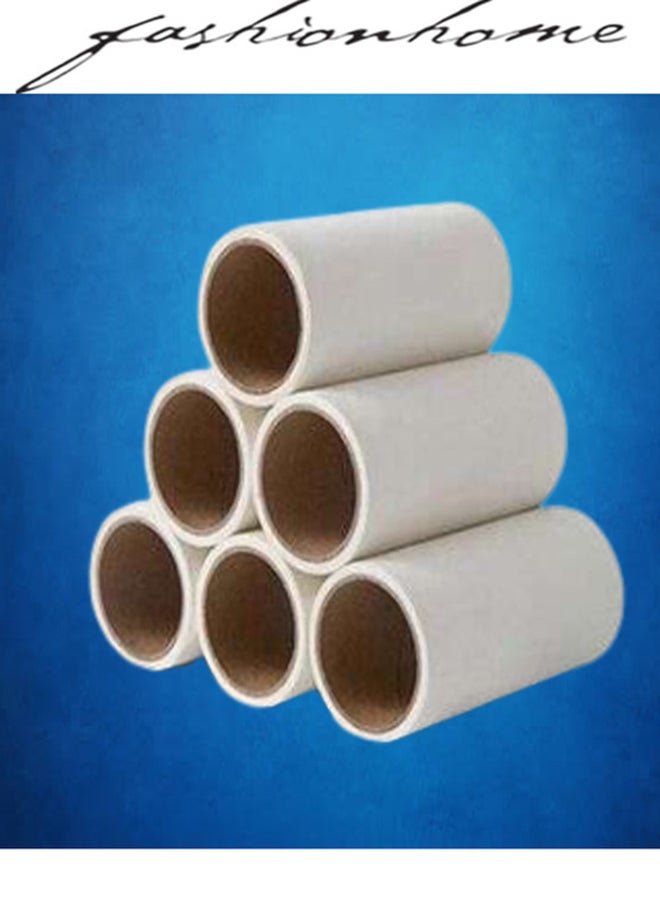 6 Pieces Sticky Clothes Hair Remover Lint Roller White 18x11cm - Image 2