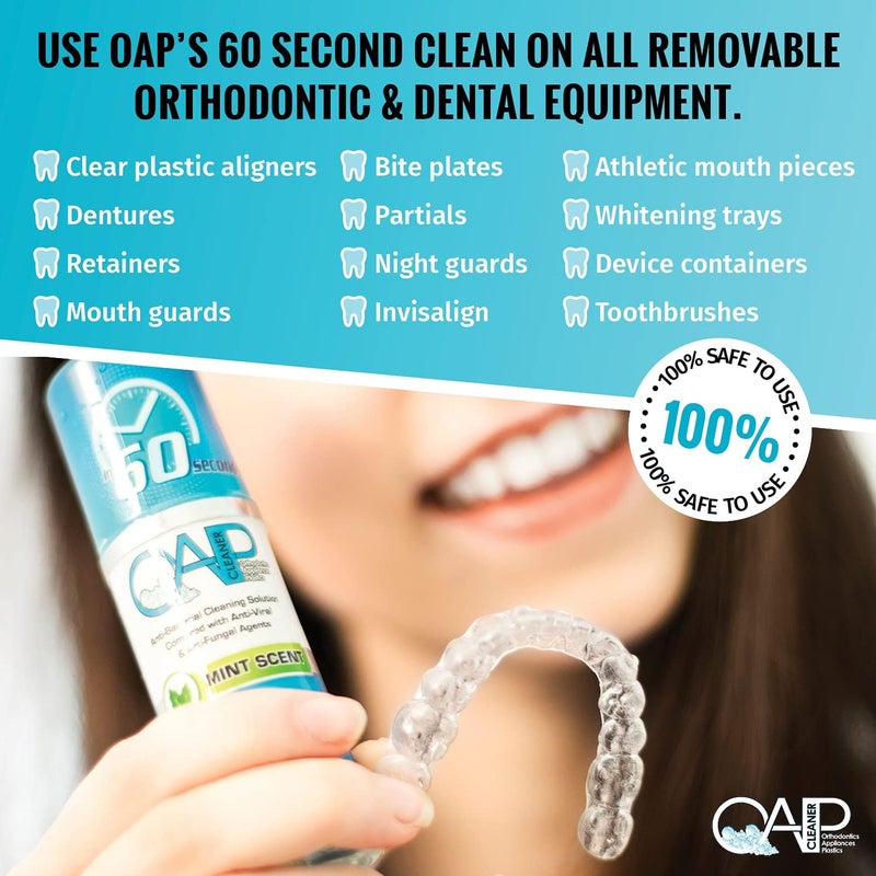 OAP Cleaner  Cleans and Sterilizes Removable Dental and Ortho Appliances  Foam 3to4 Month Supply - Image 5