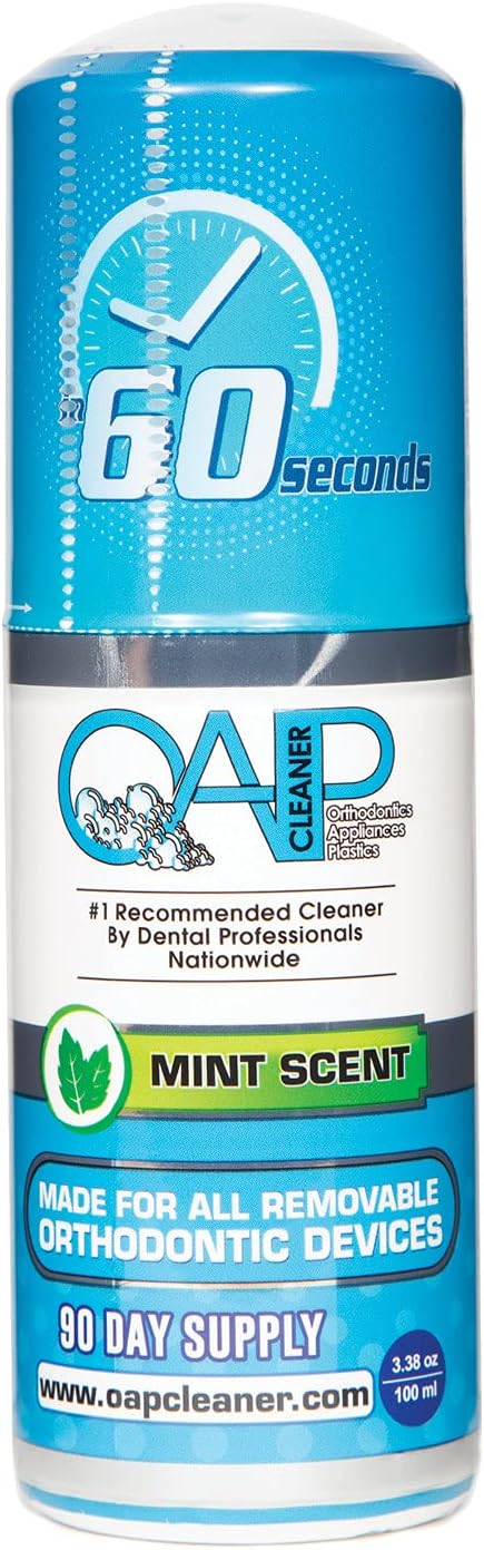 OAP Cleaner  Cleans and Sterilizes Removable Dental and Ortho Appliances  Foam 3to4 Month Supply - Image 1
