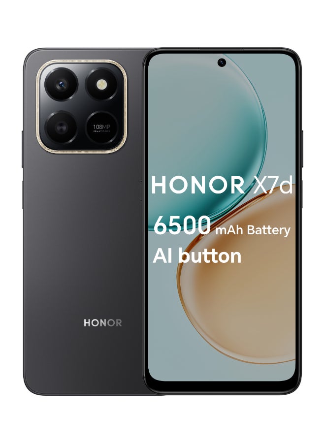 Honor X7d Dual SIM  4G Velvet Black 8GB RAM 256GB - Middle East Version - Image 1