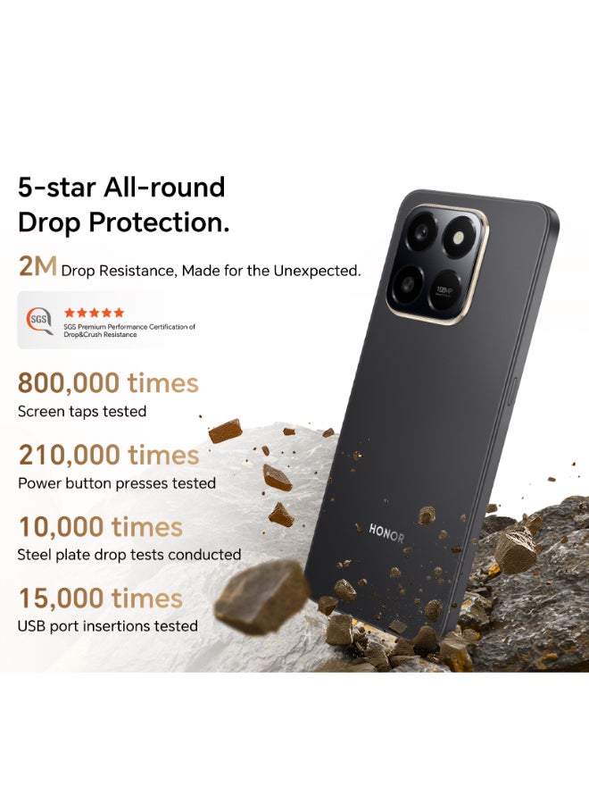 Honor X7d Dual SIM  4G Velvet Black 8GB RAM 256GB - Middle East Version - Image 5