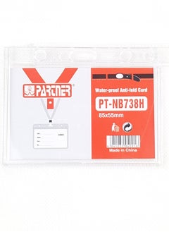 PARTNER 5-Piece ID Card Holder Horizontal Acrylic Material  - Image 2