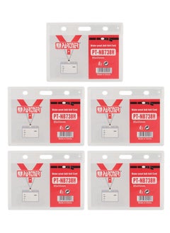 PARTNER 5-Piece ID Card Holder Horizontal Acrylic Material  - Image 1
