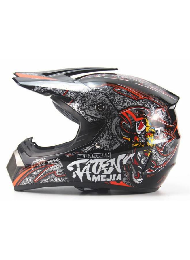 Bright Black No 4 Motorcycle Kart Adult Helmet Small Lightweight Abs Off-road Helmet Colorful Motorcycle Helmet
