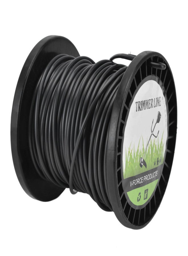 Round String Trimmer Line for Husqvarna 3.3mm Black High Cutting Efficiency Trimmer Line for Most Lawn Mowers Farm 30m - Image 4