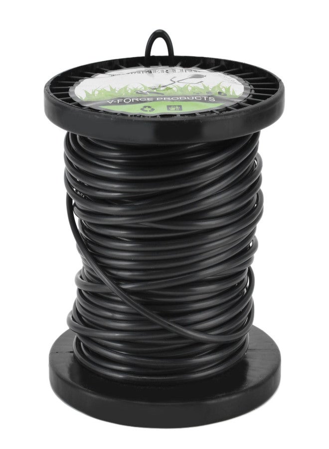 Round String Trimmer Line for Husqvarna 3.3mm Black High Cutting Efficiency Trimmer Line for Most Lawn Mowers Farm 30m - Image 3