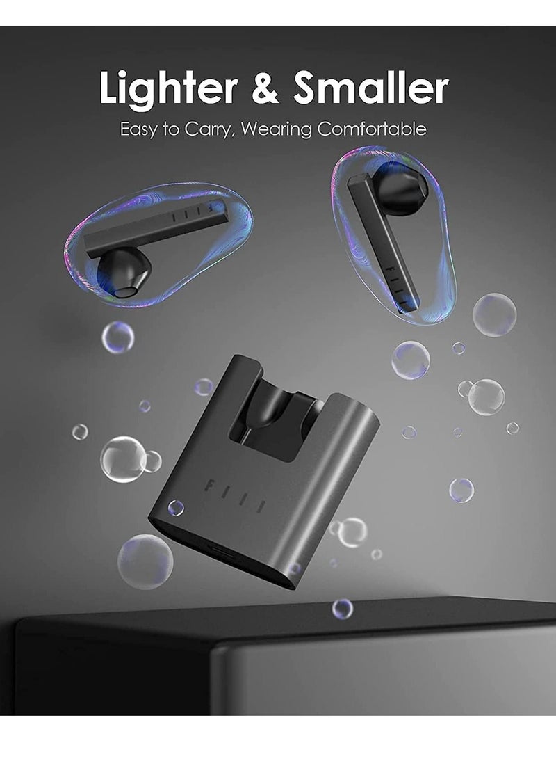 Wireless Earbuds -  True Wireless Earbuds Cordless, Bluetooth 5.0 Earphones with Microphone, Bass Bluetooth Earbuds, Noise-Cancelling, Sweatproof Wireless Headphones for iPhone & Android - Image 2