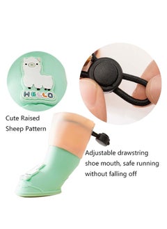 Generic 4Pcs Waterproof Dog Boots Waterproof Dog Shoes for Small Medium Dogs Anti-Slip Dog Boots for Hiking Soft Breathable Paw Protectors for Dogs Outdoor Night Use  - Image 2