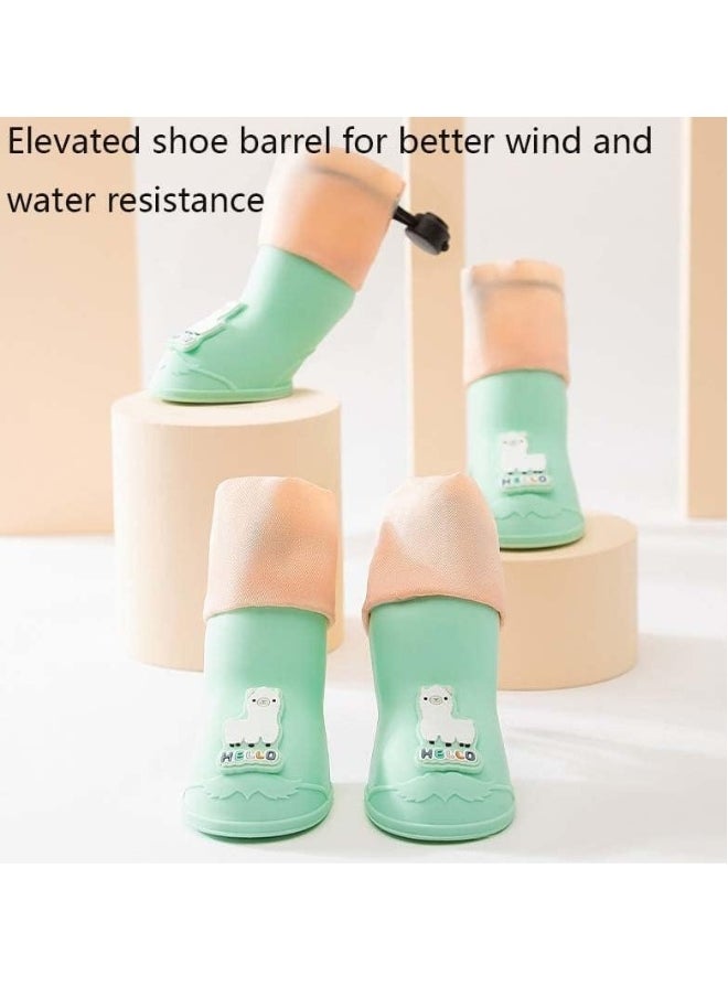 Generic 4Pcs Waterproof Dog Boots Waterproof Dog Shoes for Small Medium Dogs Anti-Slip Dog Boots for Hiking Soft Breathable Paw Protectors for Dogs Outdoor Night Use  - Image 3
