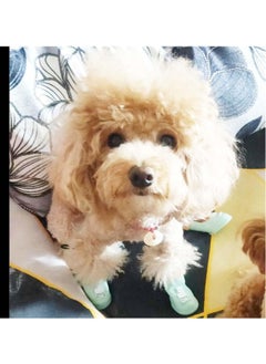 Generic 4Pcs Waterproof Dog Boots Waterproof Dog Shoes for Small Medium Dogs Anti-Slip Dog Boots for Hiking Soft Breathable Paw Protectors for Dogs Outdoor Night Use  - Image 5