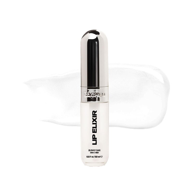 Sacheu Lip Elixir Nourishing and Hydrating Lipgloss â€” Moisturizing Plumping Lip Gloss Enriched with Collagen, Non-Sticky Lip Color Smooth High-Shine Finish, Vegan & Cruelty-Free, Bunny Ear (Clear) - Image 1