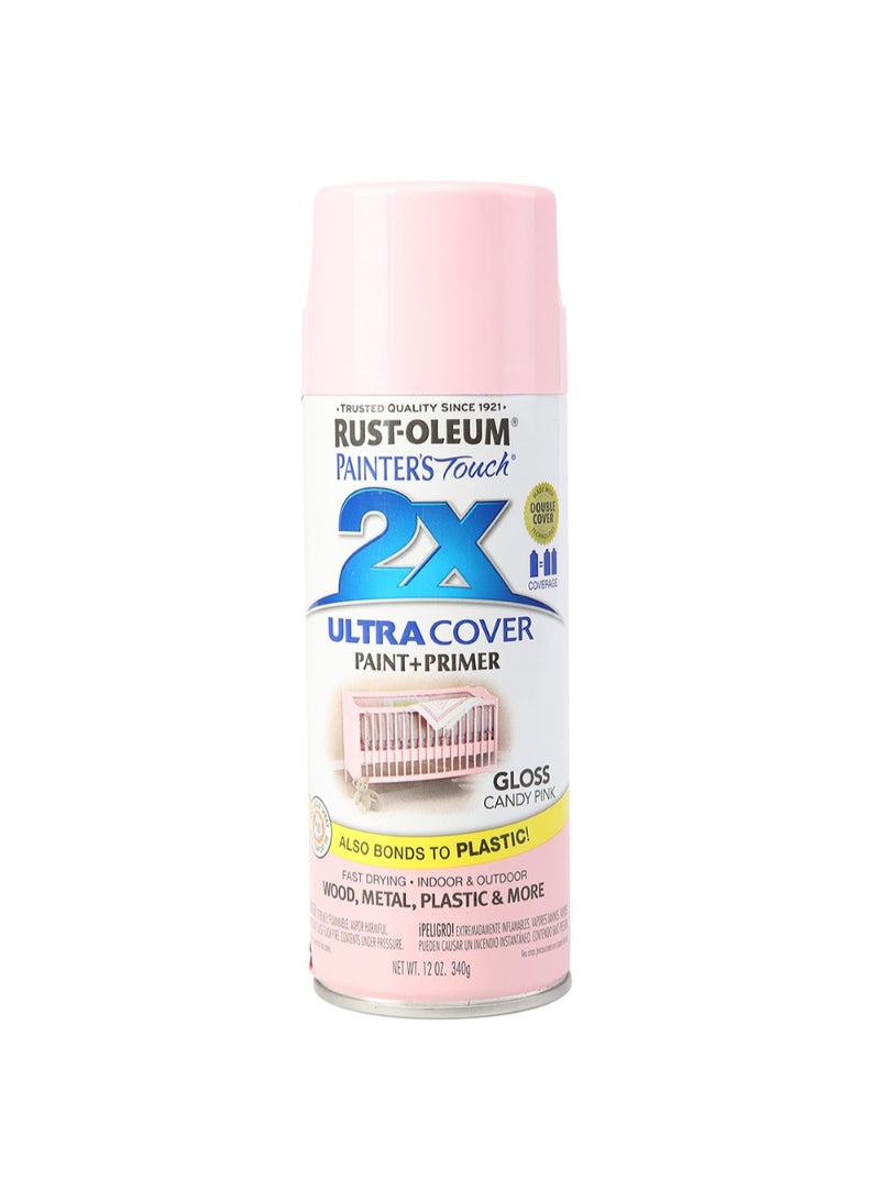 RUST-OLEUM Rustoleum 2X Painter's Touch Ultra Cover Spray (Candy Pink)