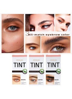 MXNSLWA MXNSLWA Instant Lash & Brow Set, Natural Bushy Eyebrow Makeup Kit, Long Lasting Spot coloring 100% Gray Converge DIY Hair Dying for Salon Home Use 7ml (Coffee)  - Image 4