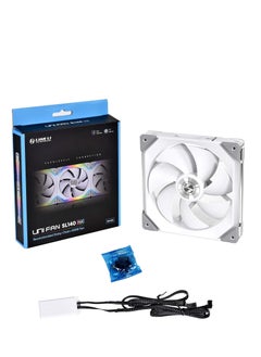 LIAN LI Uni Fan Sl140 Single Pack White Without Controller (Compatible With Sl120 3 Pack Or Sl140 2 Pack Only) (Sl140-1 White Cooler)  - Image 2