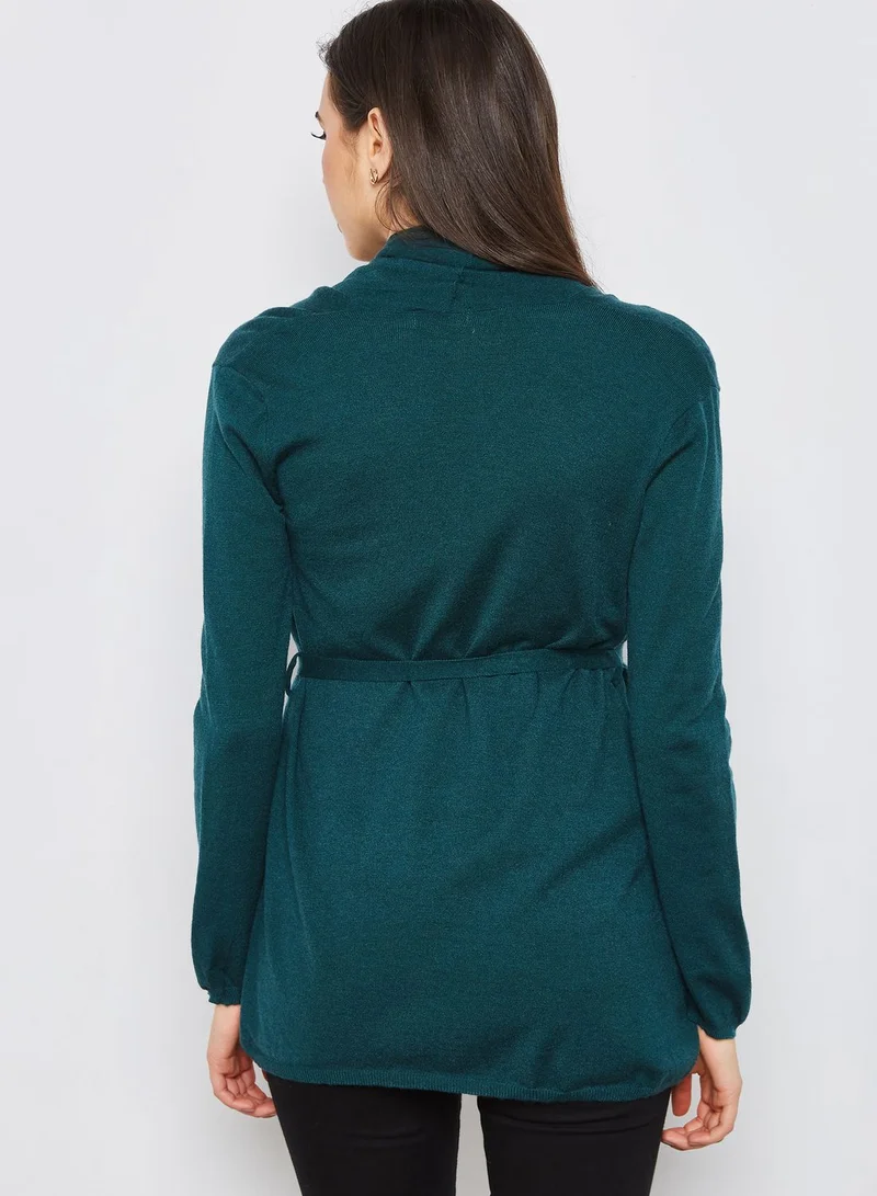 ELLA Draped Self Tie Cardigan