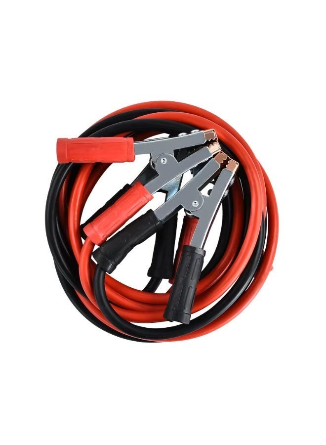 3-in-1 Roadside Emergency Set: 3000Amp Jumper Cables (2.2M), 3000kg Capacity Steel Tow Rope (4M), and Protective Grip Gloves - Image 2