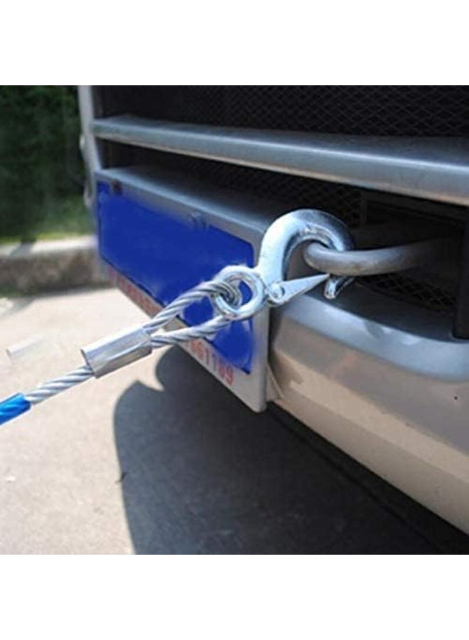 3-in-1 Roadside Emergency Set: 3000Amp Jumper Cables (2.2M), 3000kg Capacity Steel Tow Rope (4M), and Protective Grip Gloves - Image 5