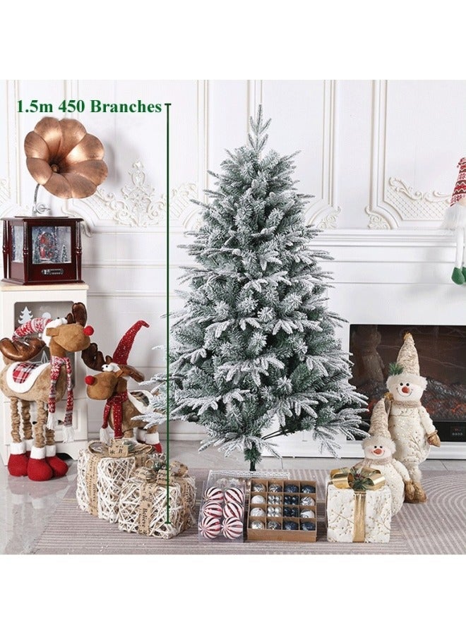 GGEROU Artificial Christmas Trees 5FT Xmas Tree PE PVC Material Christmas Tree with 450 Branch Tips and Metal Foldable Stand - Image 5