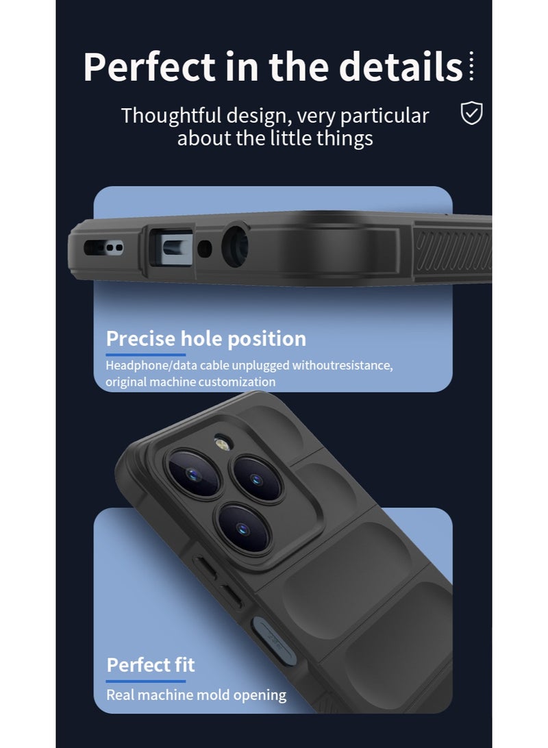 Phantom Shield Silicone Case with Anti-Scratch Soft Microfiber Lining, High Resilience Rubber Full Body Shockproof Cover Compatible with Realme C61 / Realme C63 / Realme Note 60X (Dark Green) - Image 4