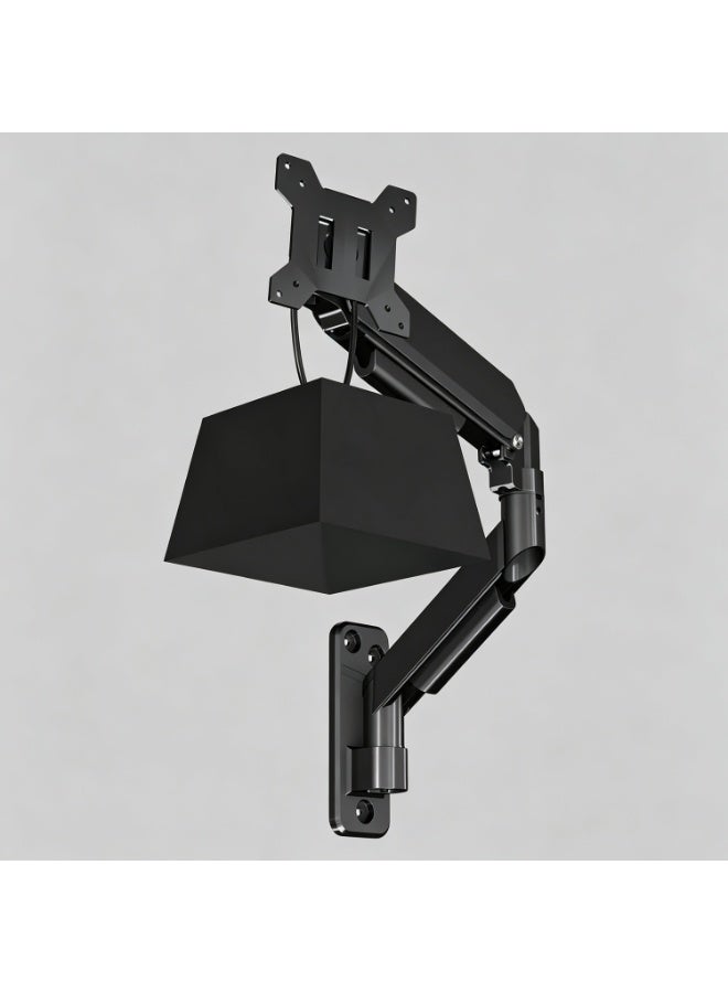 17-32 Inch Wall-Mounted Monitor Bracket, Weighing No More Than 100 Kg – Heavy-Duty Monitor Bracket With Height Adjustment, Tilt, And Swivel Functions, Black. - Image 1