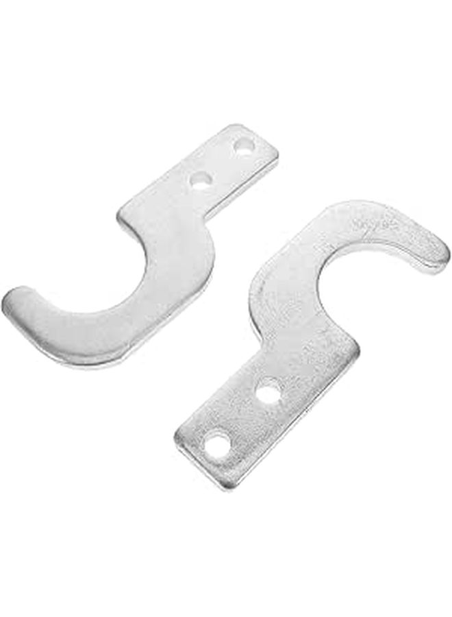 Heavy Duty Scaffold Step Clamps Locking Rivet Hooks 2pcs Construction Safety - Image 1