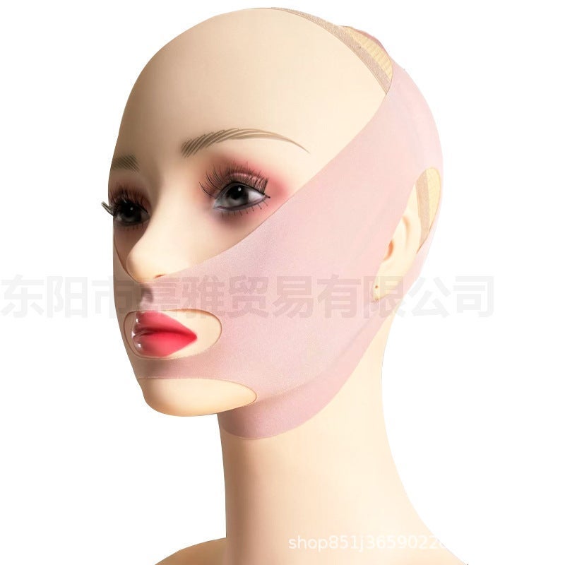 Cross border hair styling V-face sleep mask, nasolabial lifting bandage, breathable and elastic mask, tightening chin - Image 1