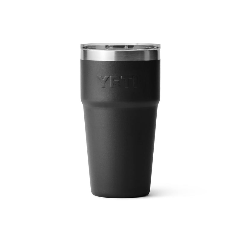 YETI Rambler 20 oz Stackable Tumbler, Stainless Steel, Vacuum Insulated with MagSlider Lid, Black - Image 5