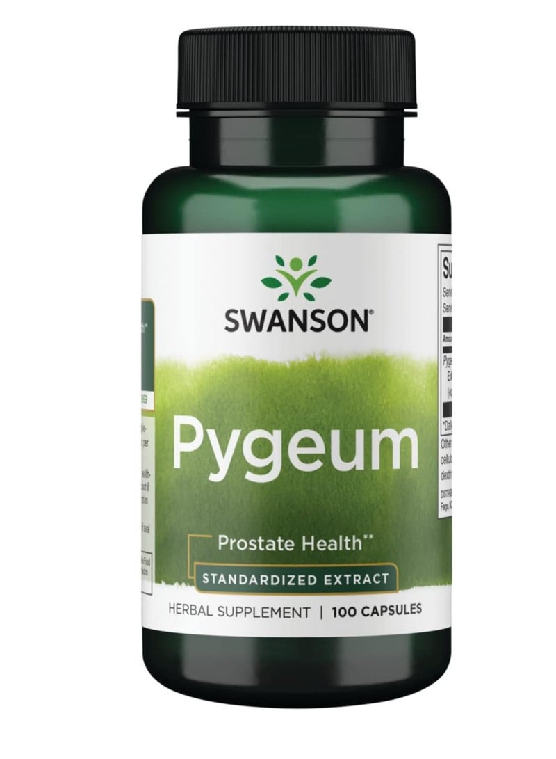 SWANSON Pygeum - Herbal Supplement Promoting Male Prostate Health 100 Caps