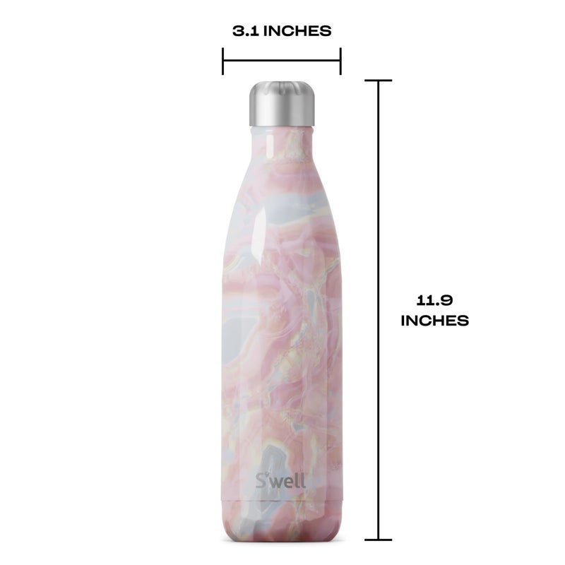S'well Stainless Steel Water Bottle, 25oz, Geode Rose, Triple Layered Vacuum Insulated Containers Keeps Drinks Cold for 48 Hours and Hot for 24, BPA Free, Perfect for On the Go - Image 4