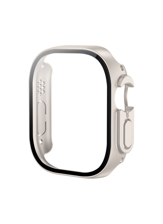 ماركة غير محددة - جراب حماية مناسب لساعة Apple Watch جراب iWatch جراب S8 جراب S9 جراب تغطية كاملة جراب S7 جراب من قطعة واحدة من الكمبيوتر الشخصي غير اللامع مقاوم للسقوط - اللون: لون النجوم - حجم المظهر: 42 مم - Image 1