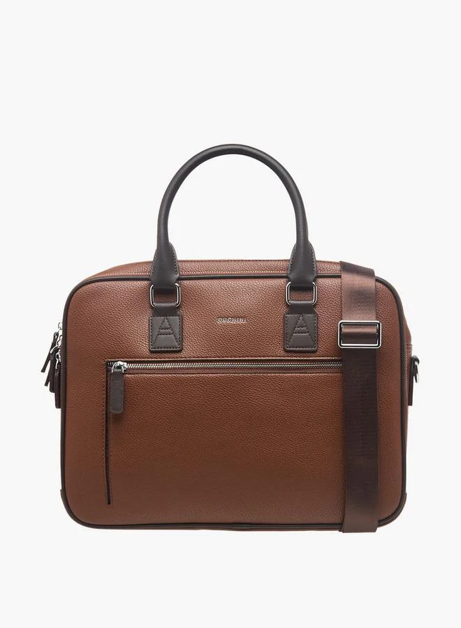 DUCHINI Men Solid Double Handle Laptop Bag