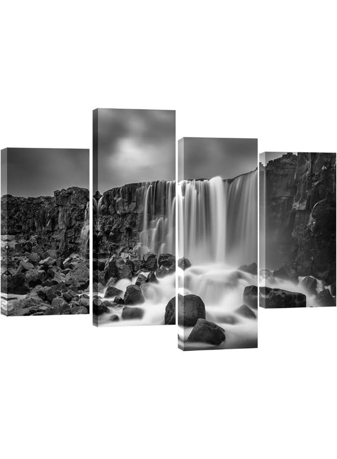 Pyradecor Waterfall Giclee Canvas Prints Wall Art Paintings for Home Decorations - Image 1
