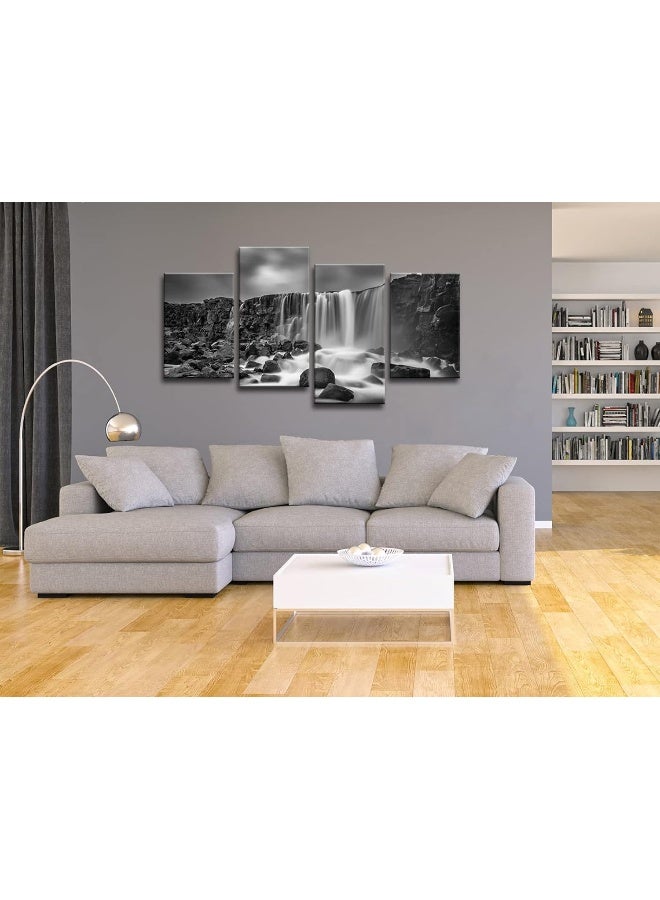 Pyradecor Waterfall Giclee Canvas Prints Wall Art Paintings for Home Decorations - Image 5