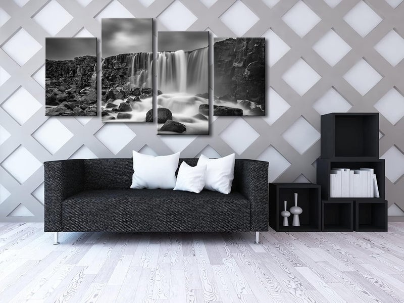 Pyradecor Waterfall Giclee Canvas Prints Wall Art Paintings for Home Decorations - Image 4