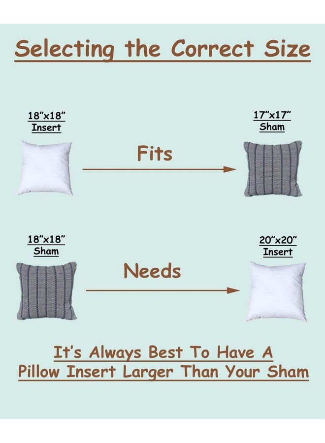 Pillowflex Synthetic Down Pillow Insert - 18x18 Down Alternative, Ultra Soft Throw Pillow, Couch Sham, Bed Sleeping Accent Pillow - 1 Decorative Accent Form - Image 2