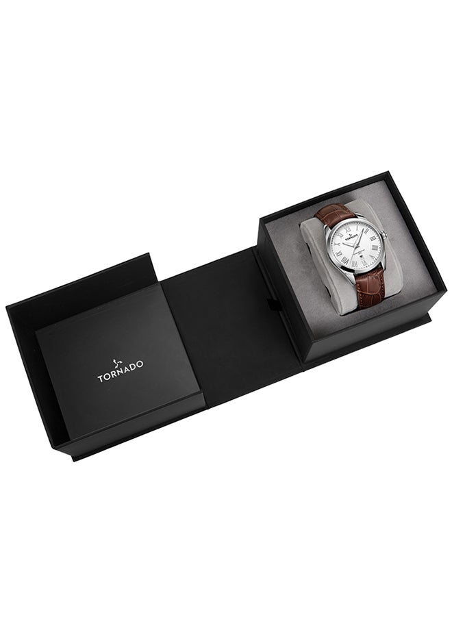 TORNADO Men's Analog White Dial Watch - T8007-SLDW  - Image 4