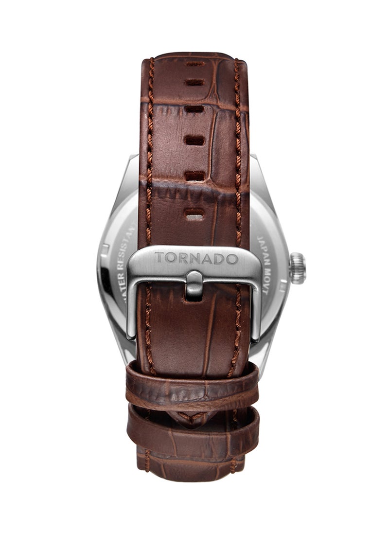 TORNADO Men's Analog White Dial Watch - T8007-SLDW  - Image 3