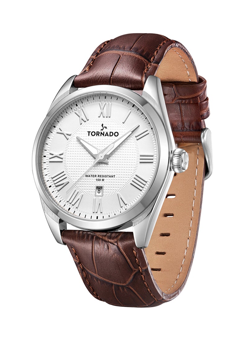 TORNADO Men's Analog White Dial Watch - T8007-SLDW  - Image 2