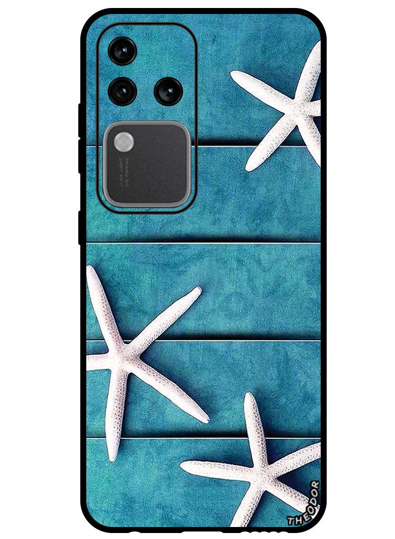 Theodor Protective Case Anti Scratch Shock Proof Bumper Cover For Vivo S18 Pro Star Fishes - Image 1