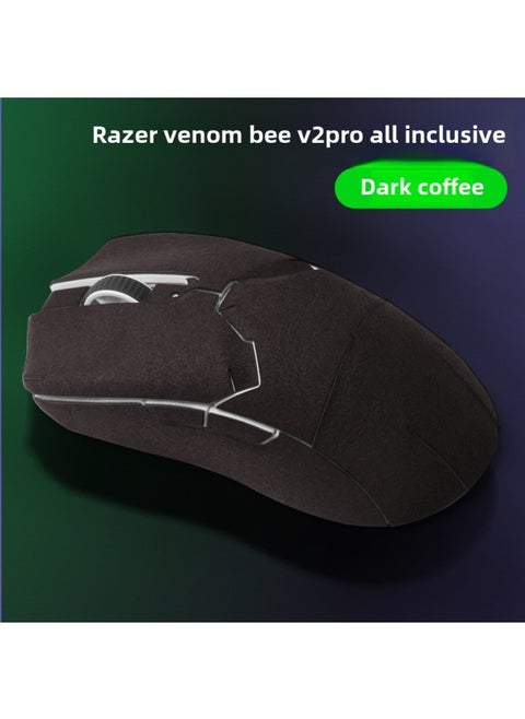 Suitable For Thunder Snake Venom Viper Mini Viper V2 Professional Version V2pro Suede Anti-slip Anti-sweat Mouse Anti-slip Sticker-Color:Deep Coffee Poison Viper V2pro (Poison Viper V2 Professional Edition) Fur Full Package