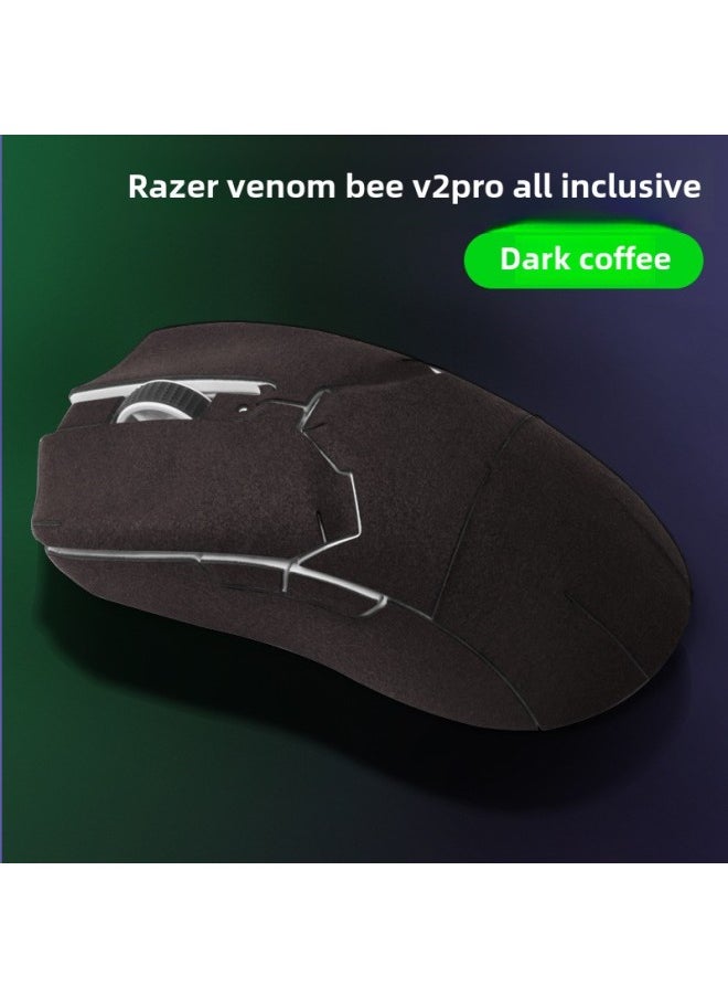 Generic - Suitable For Thunder Snake Venom Viper Mini Viper V2 Professional Version V2pro Suede Anti-slip Anti-sweat Mouse Anti-slip Sticker-Color:Deep Coffee Poison Viper V2pro (Poison Viper V2 Professional Edition) Fur Full Package - Image 1
