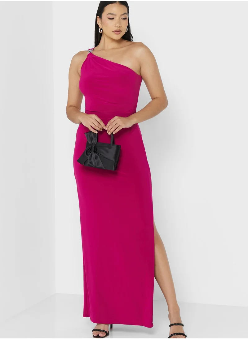 Lauren Ralph Lauren One Shoulder Bodycon Dress