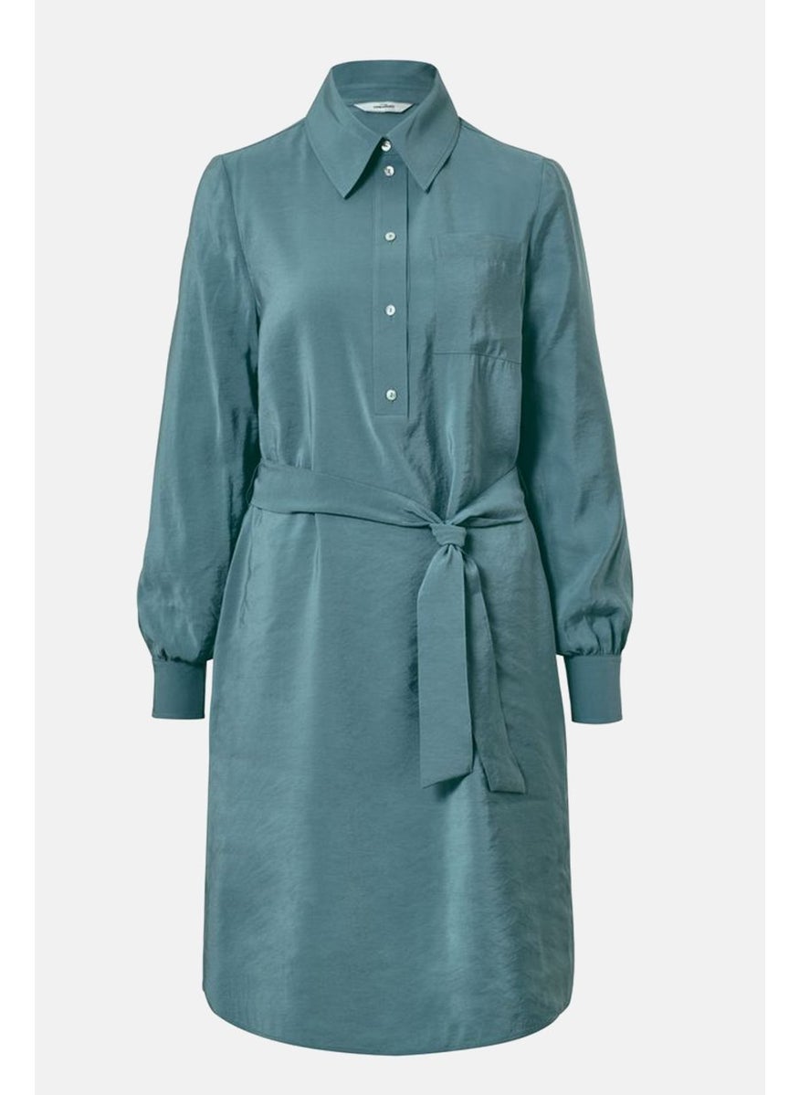 Women Belted Solid Shirt Dress, Green - pzsku/Z6E5639CF9041CC09AEA4Z/45/_/1737900559/d66a8791-e47a-413f-a215-fe163aa6ec84