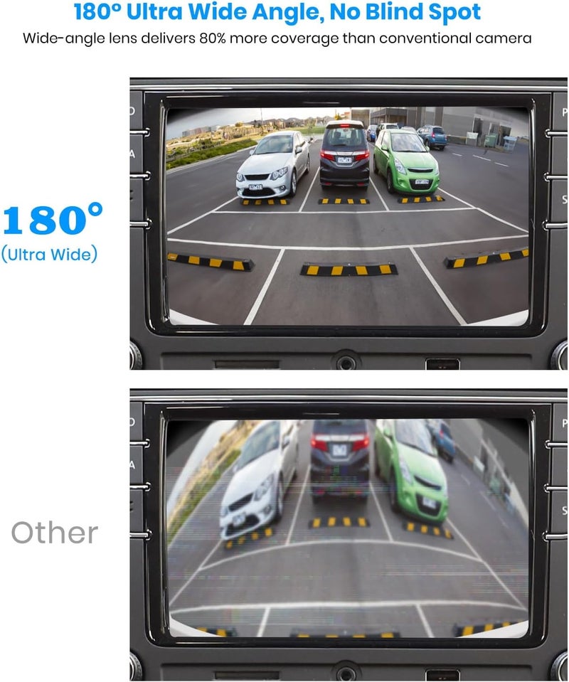 AUTO-VOX CAM7 180° Front/Reverse Camera, 1080P Mini Style, Waterproof Backup Camera for SUVs and Trucks - Image 5