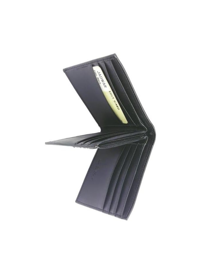 Jadwar Men's Black Stylish Wallet - Genuine Leather with Multiple Slots for Cash and Cards - Image 2
